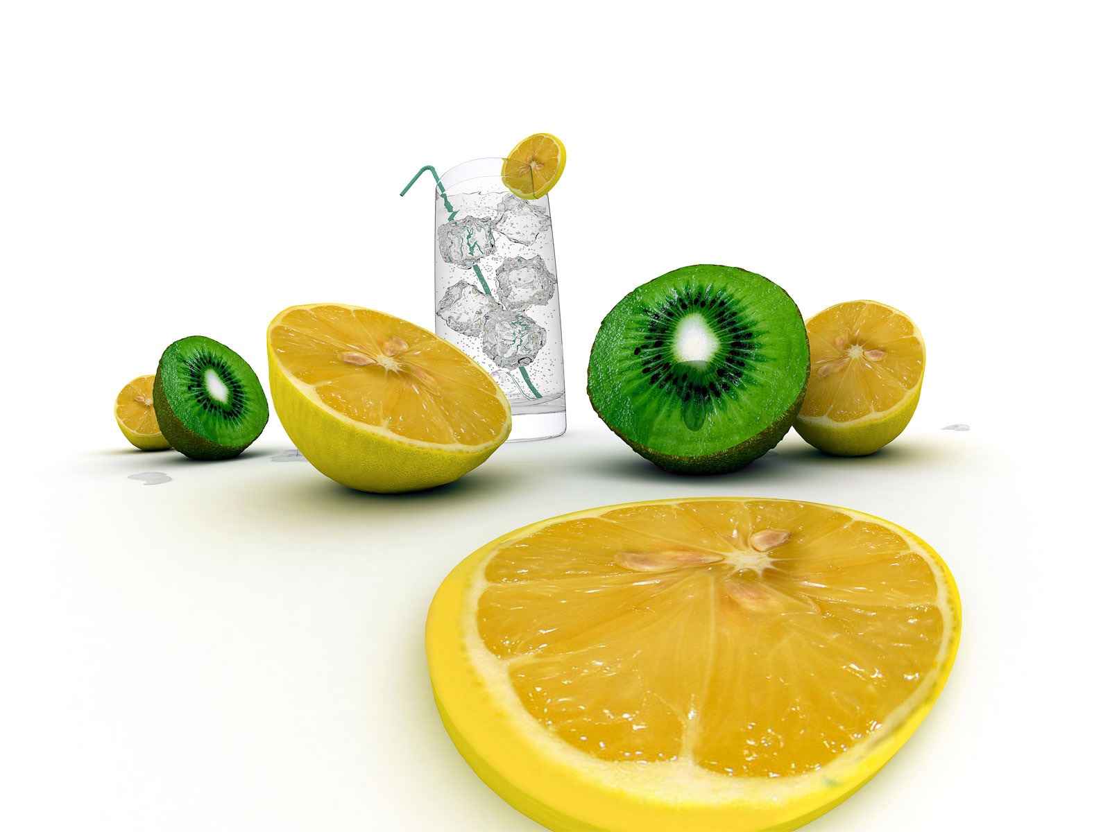 Bakgrunnsbilder Sitroner Mat Frukt