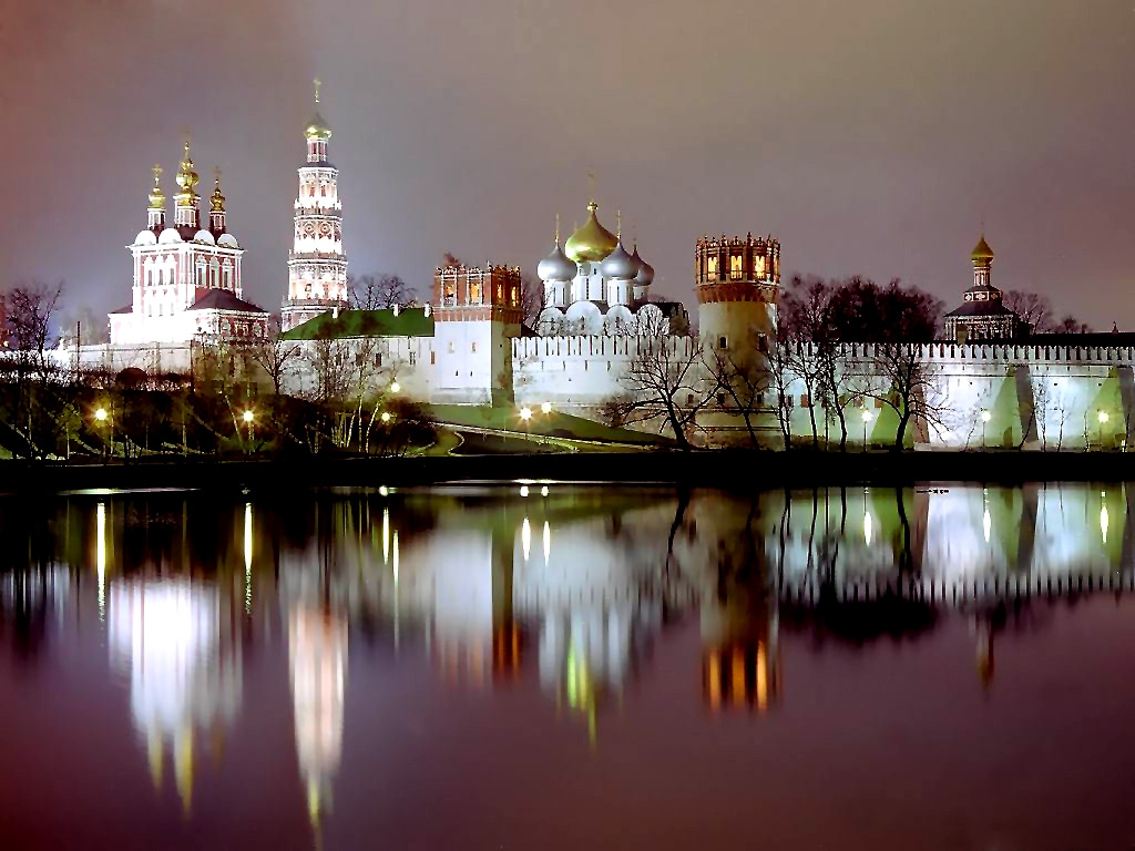 Achtergrond Moskou Tempel Steden een stad