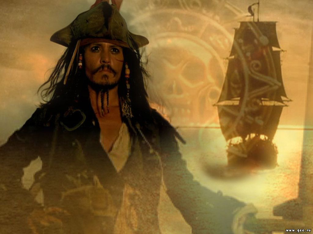Fonds d'ecran Pirates des Caraïbes Pirates des Caraïbes : La Malédiction du  Black Pearl Johnny Depp Cinéma télécharger photo