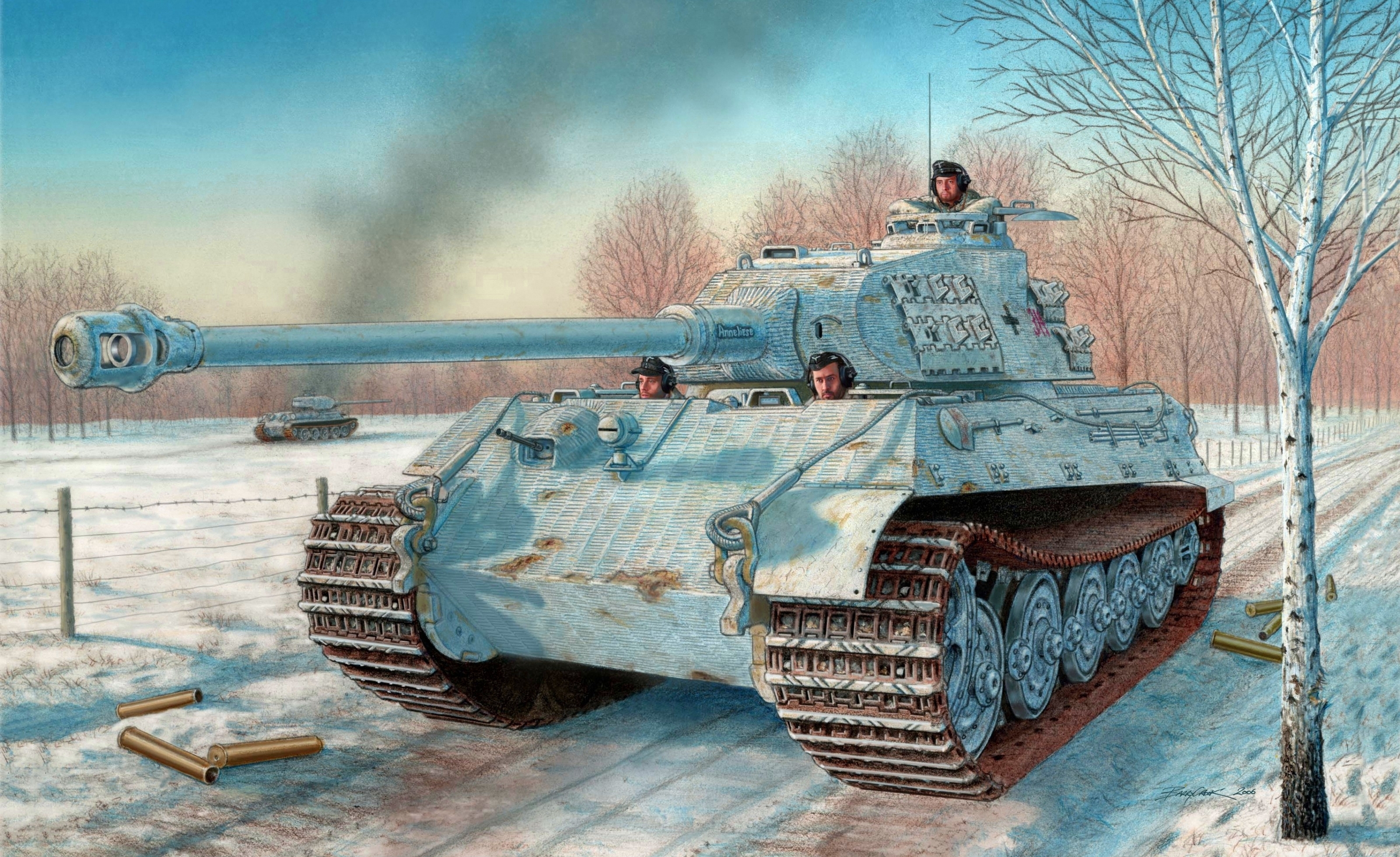 Pictures Tanks Painting Art military tank Army