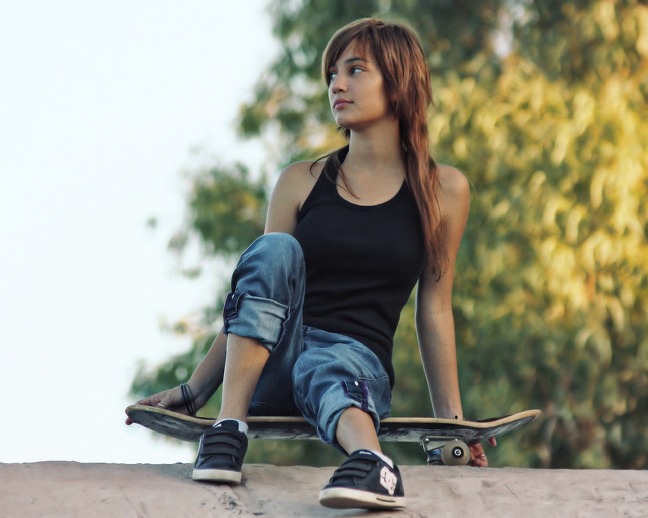 Fondos de Pantalla Skateboard Chicas descargar imagenes