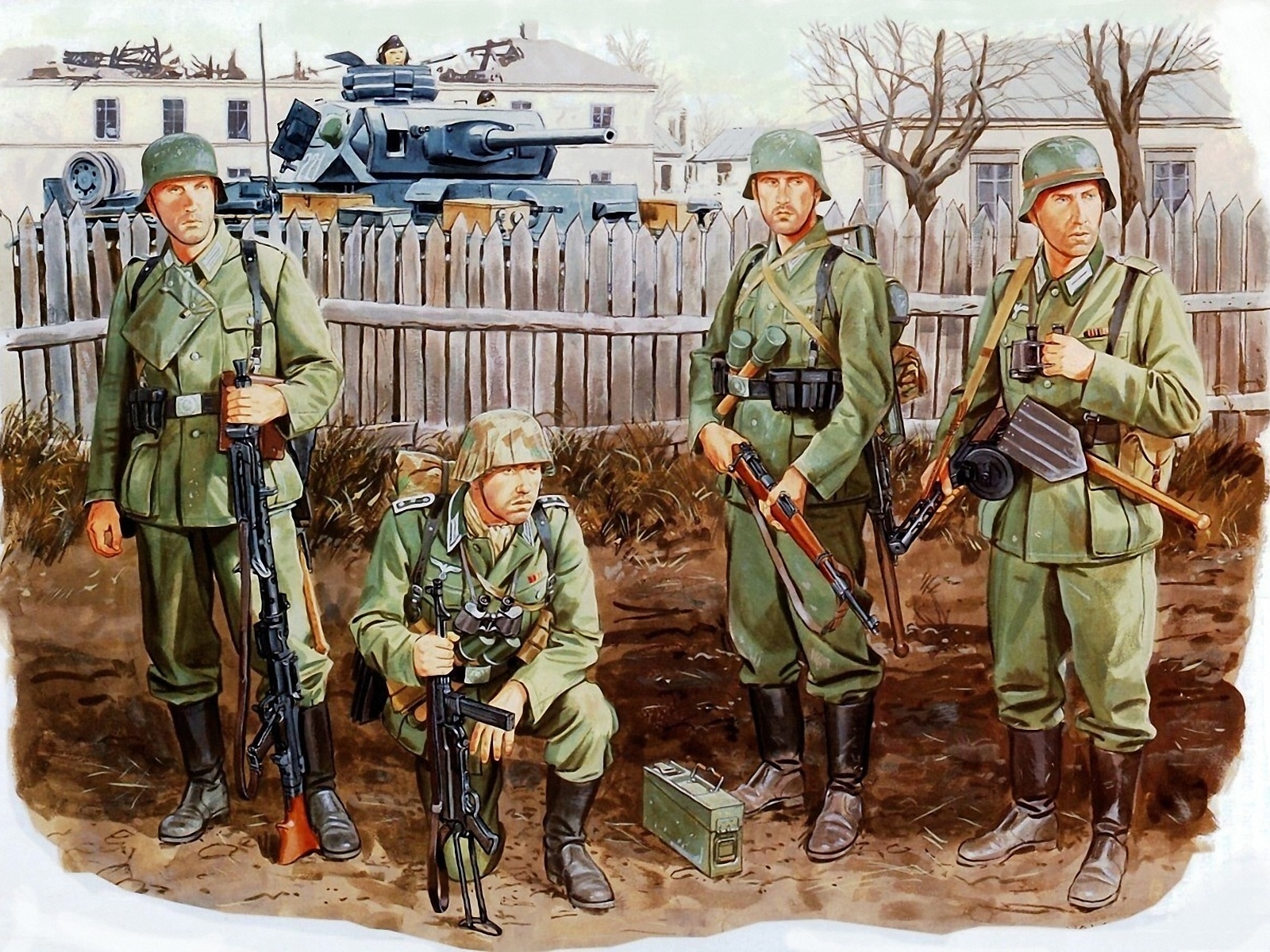 1600x1200 Desenhado Soldados militar, soldado Exército