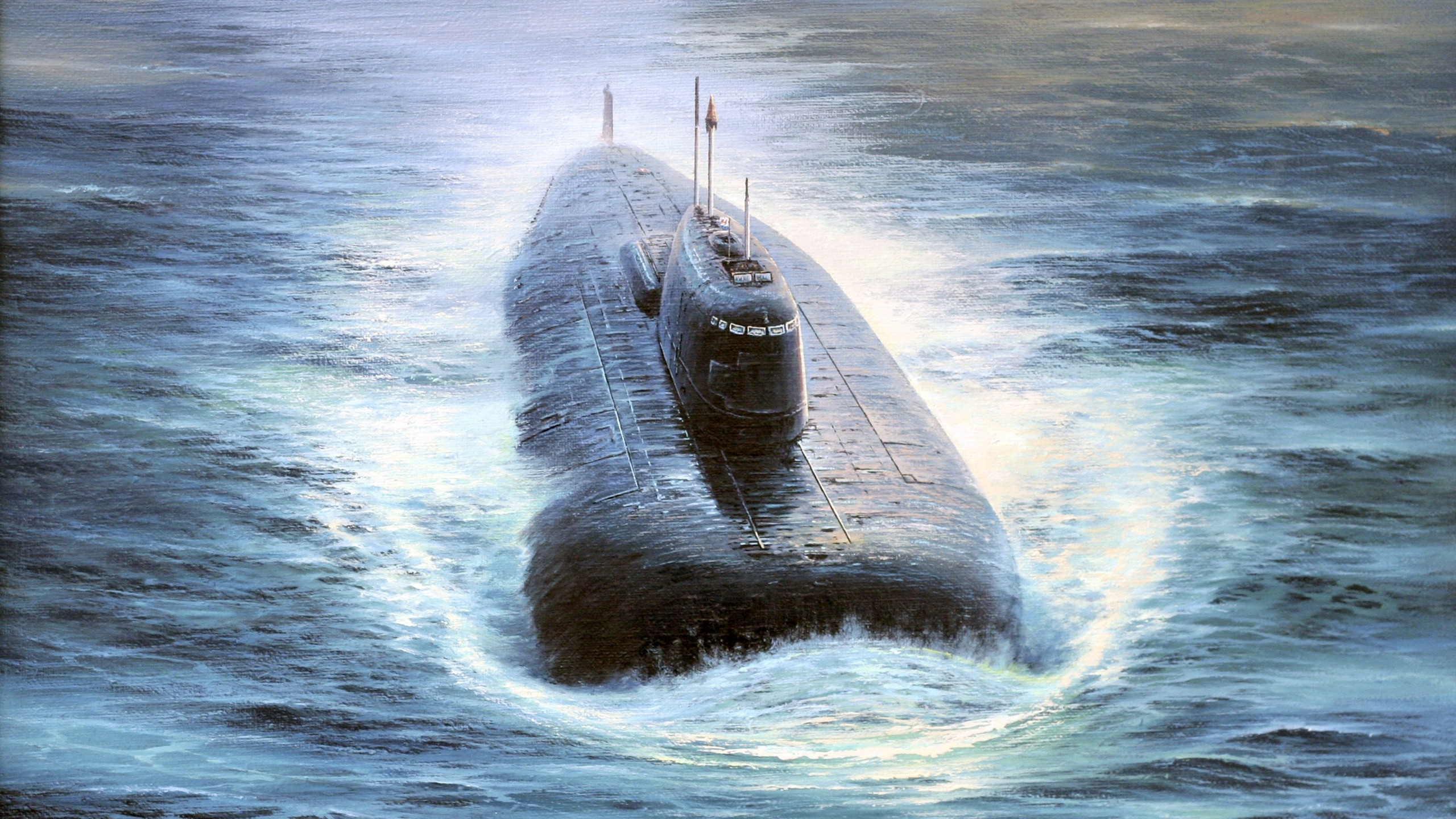 Photos Submarines Painting Art Army military