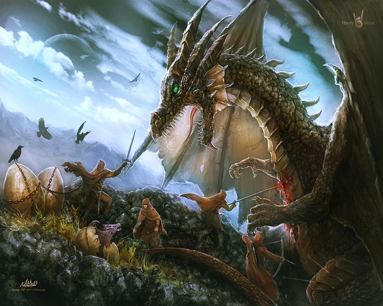 Wallpaper dragon Unlucky Egg Thieves Fantasy Dragons