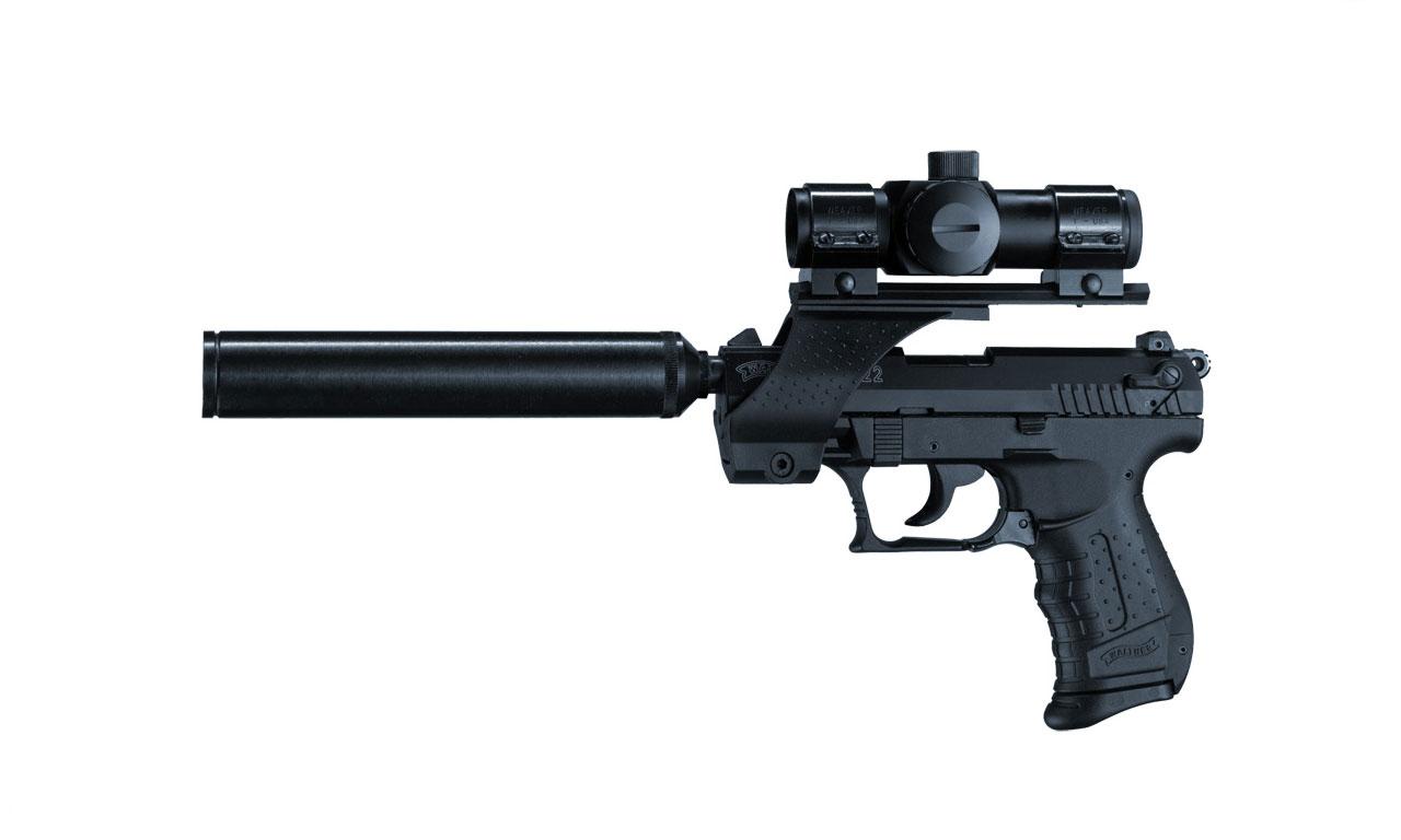 Pistola Walther P22 Silenciador militar, pistolas Exército