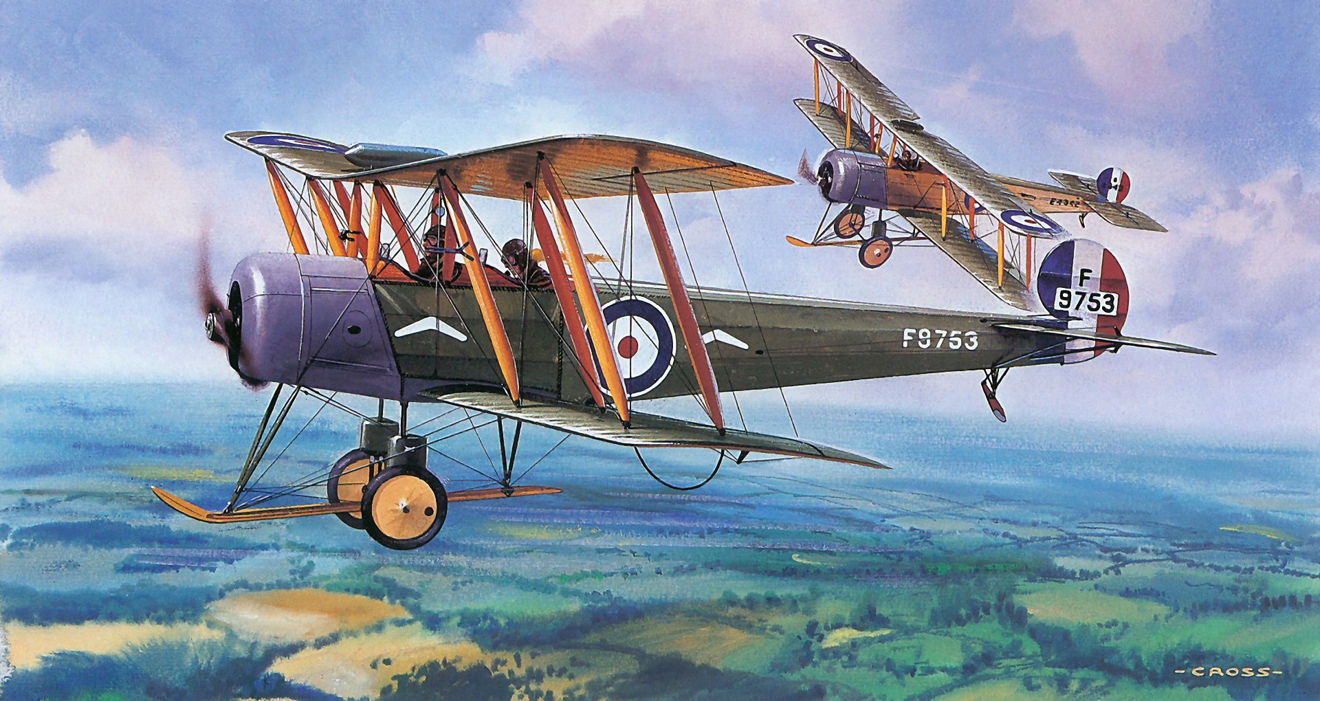 Achtergronden Vliegtuigen vintage getekende Luchtvaart 1920x1020 vliegtuig Retro Geschilderde