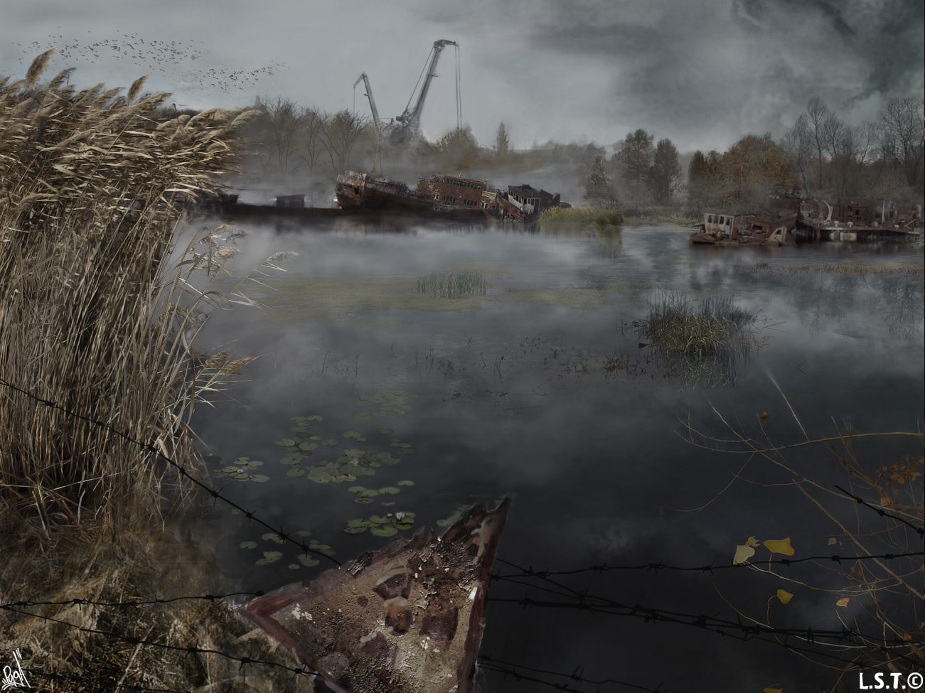 Фотография STALKER болото в игре компьютерная игра Игры