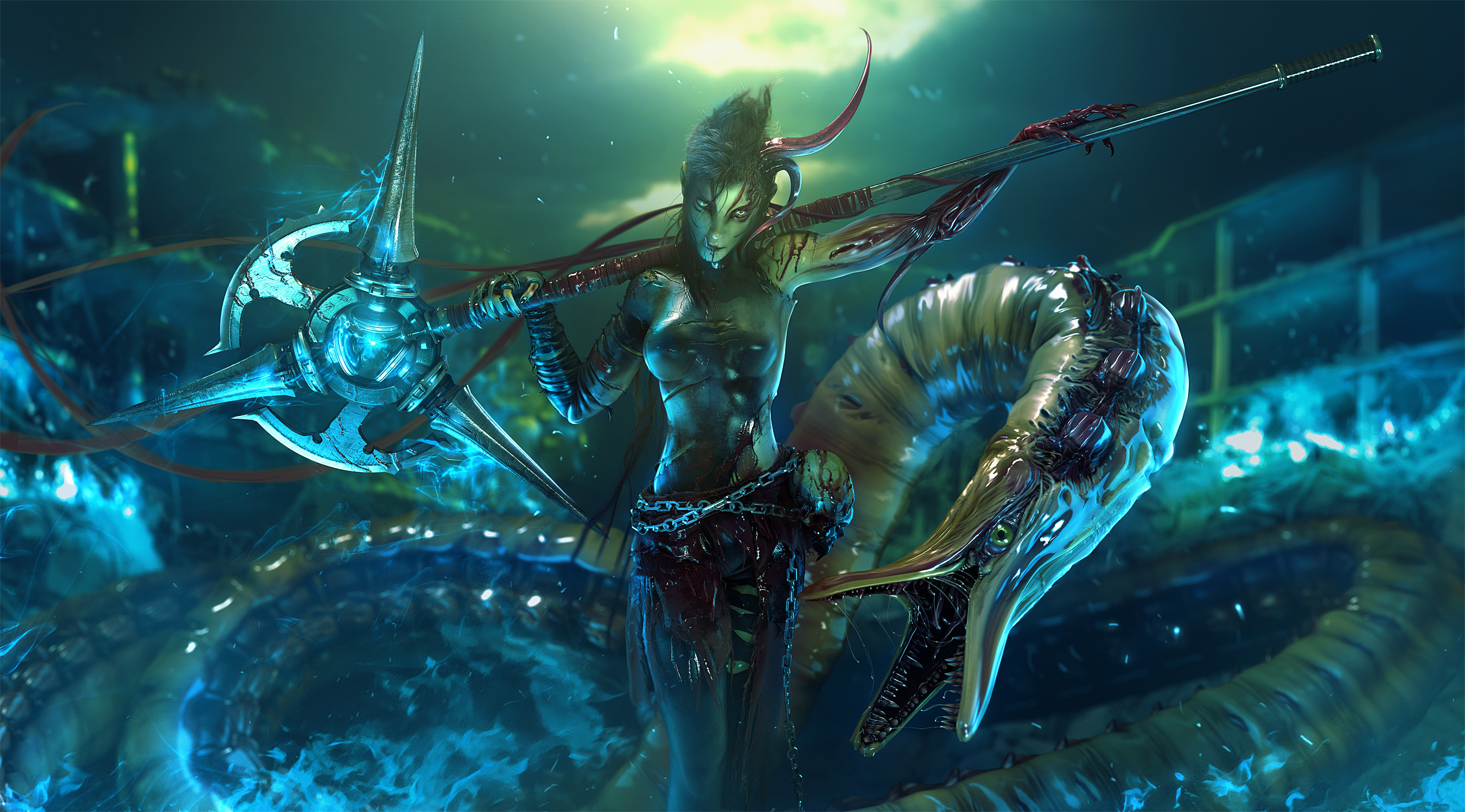 Bilder krigere Fantasy 3D grafikk Kriger