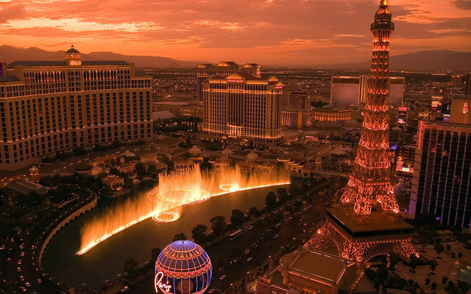 Fondos de Pantalla EE.UU. Las Vegas Casino de juego Hotel Ciudades  descargar imagenes