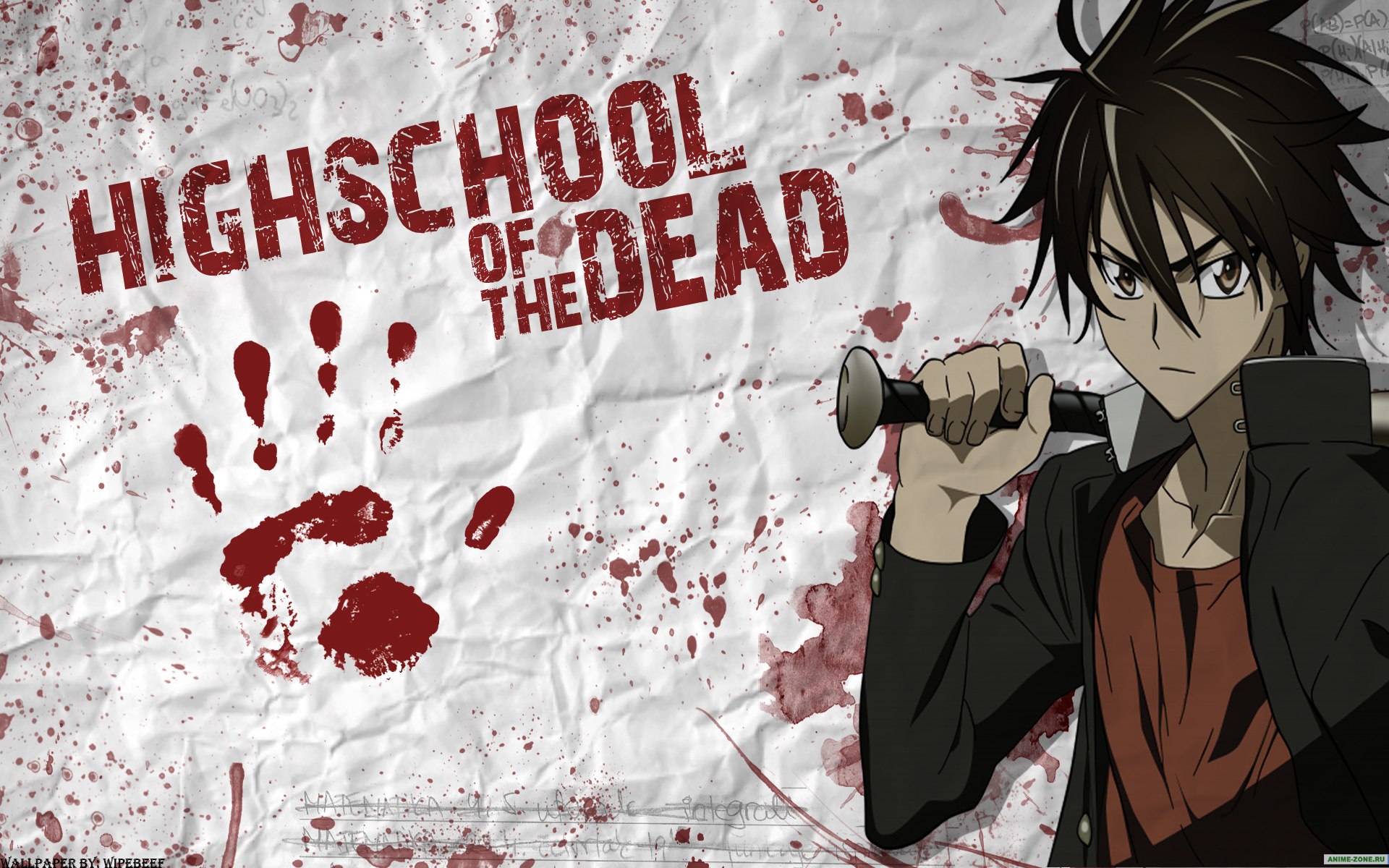 1920x1200 Gakuen Mokushiroku: High School of the Dead Anime