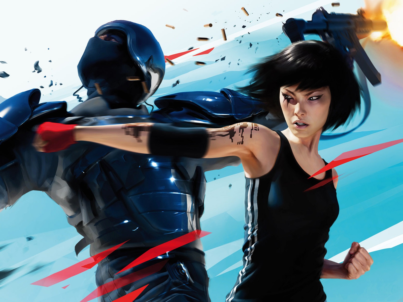 Image Mirror's Edge vdeo game 1600x1200 Games