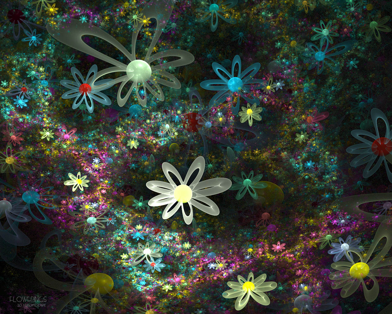 flor 3D Gráficos Flores