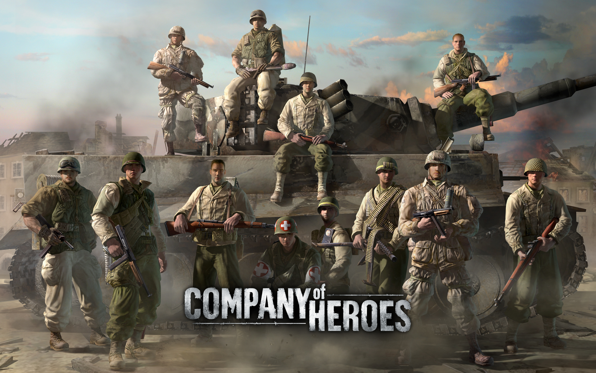 1920x1200 Company of Heroes videojogo Jogos