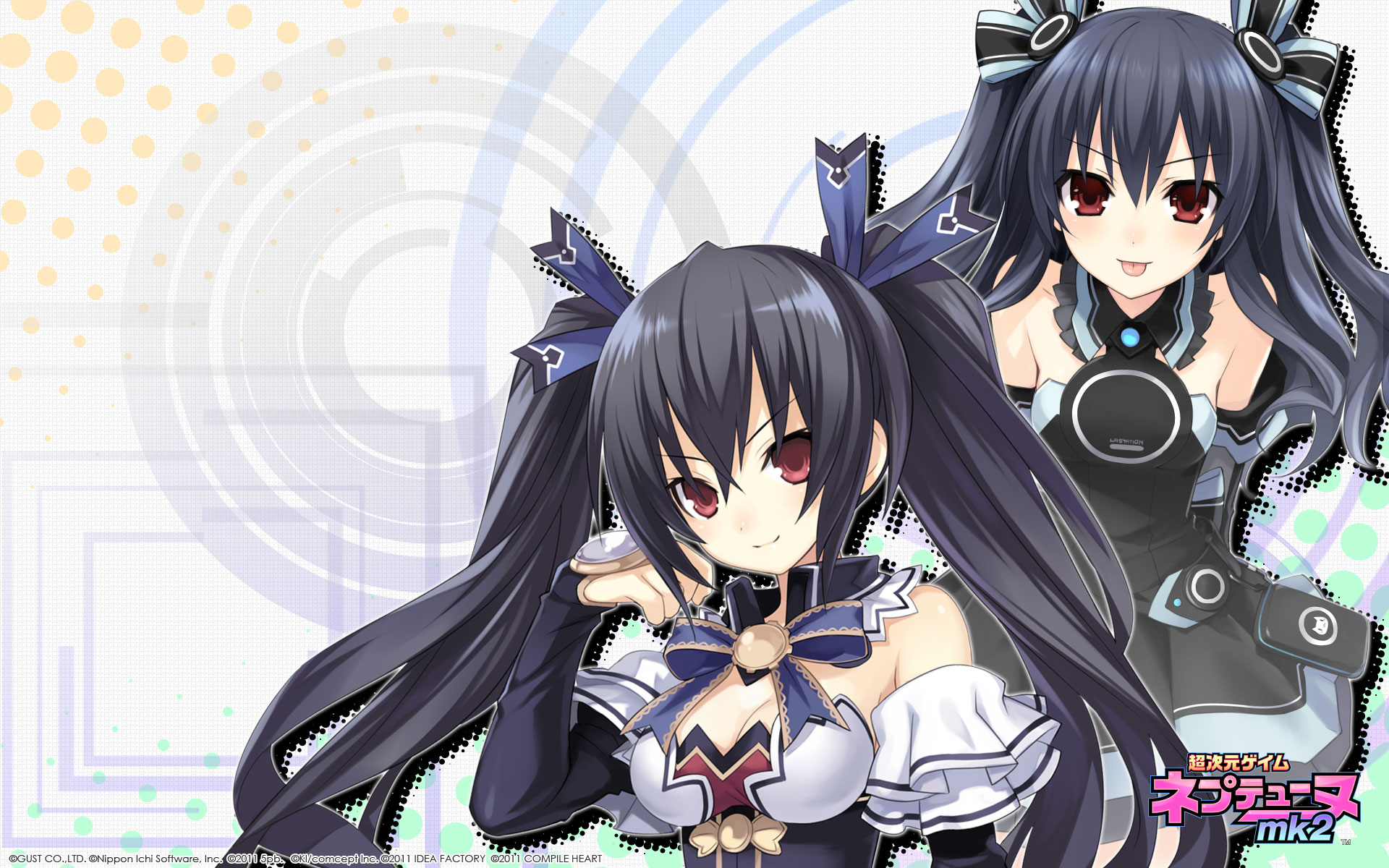 Картинки Hyperdimension Neptunia Девушки компьютерная игра 1920x1200