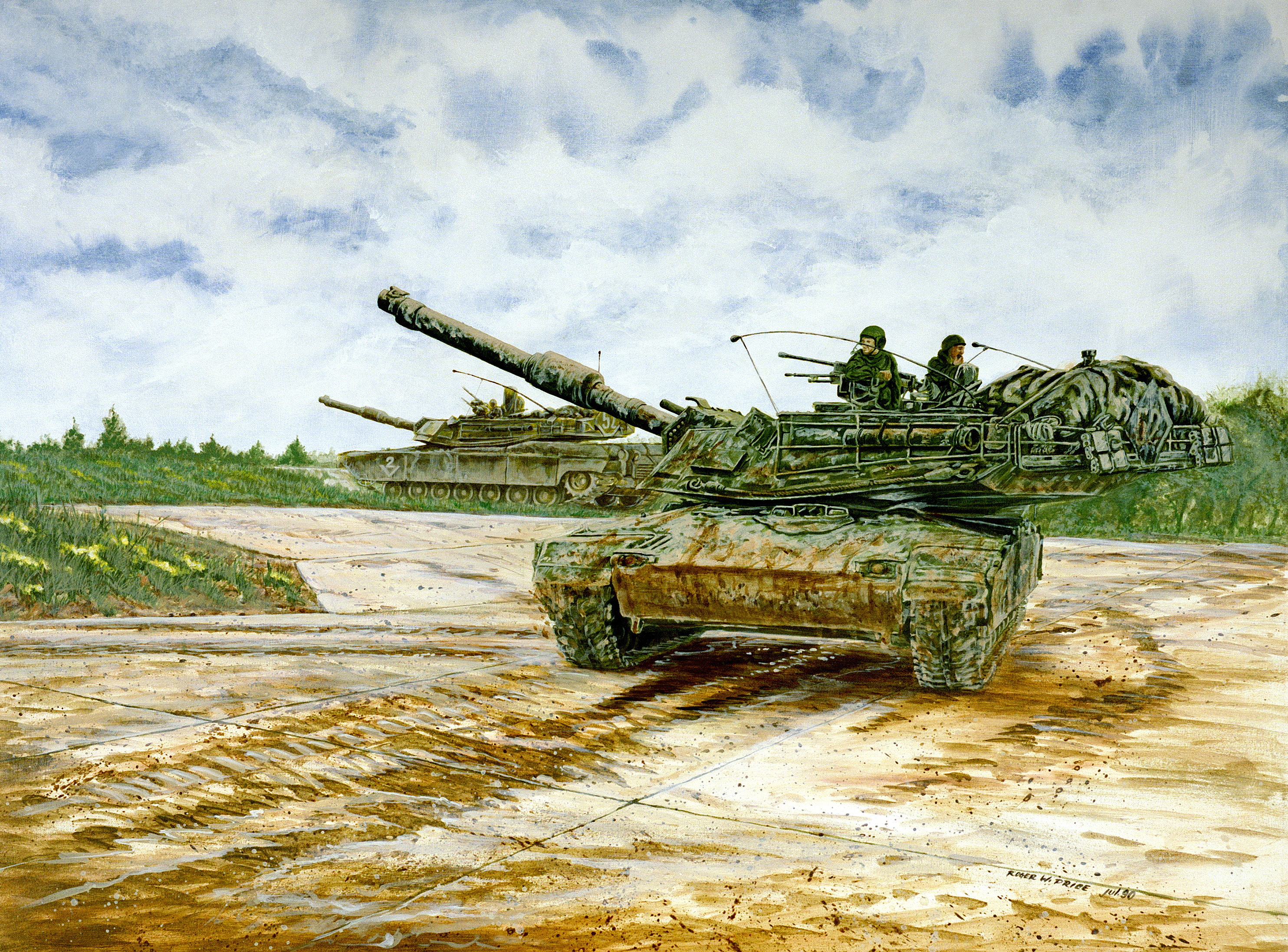 Photos M1 Abrams Tanks American M1A1 Painting Art Army tank US military