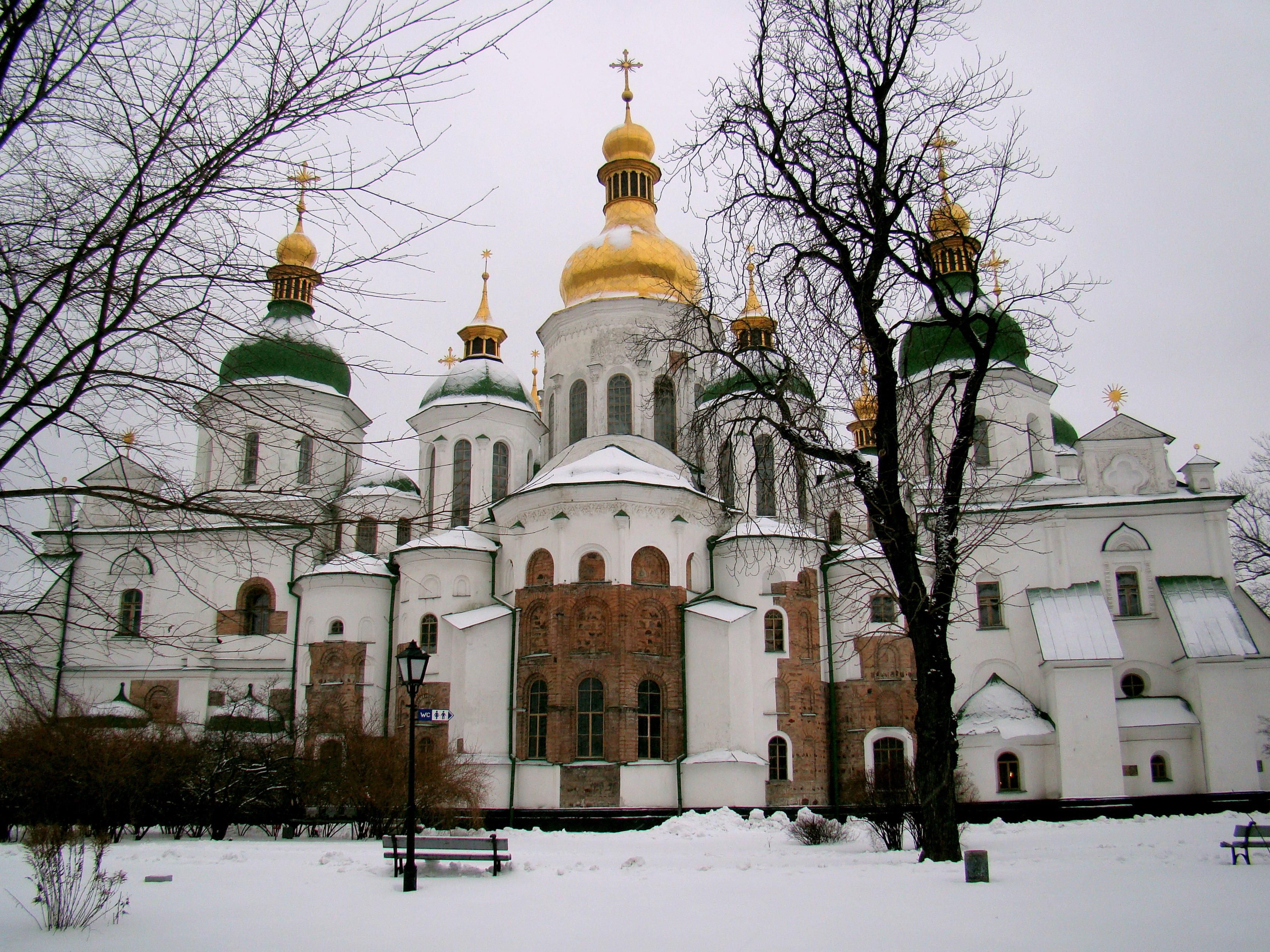 3456x2592，乌克兰，主教座堂，Saint Sophia Cathedral，，城市，