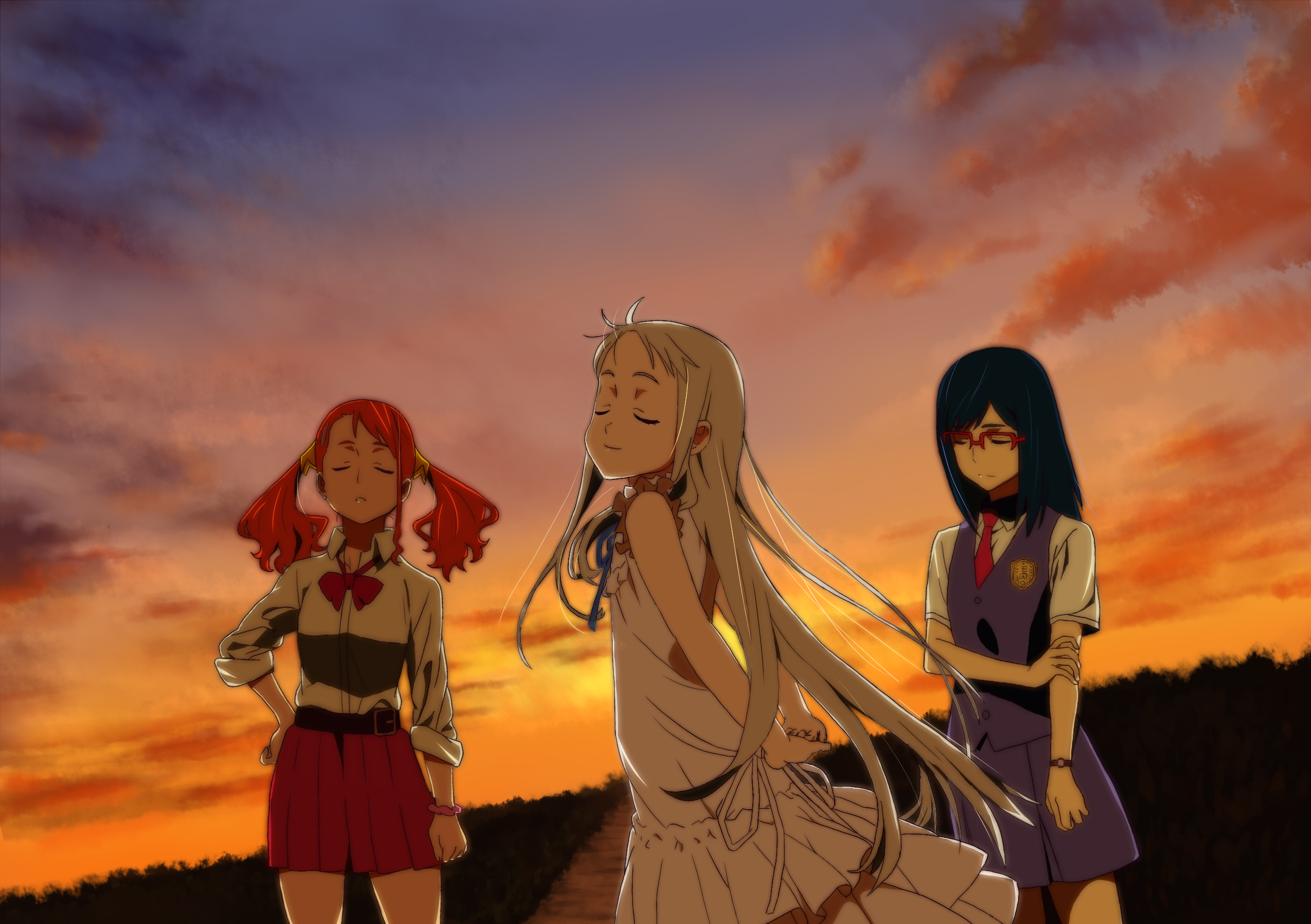 Tapety Anohana: The Flower We Saw That Day Anime 600x422