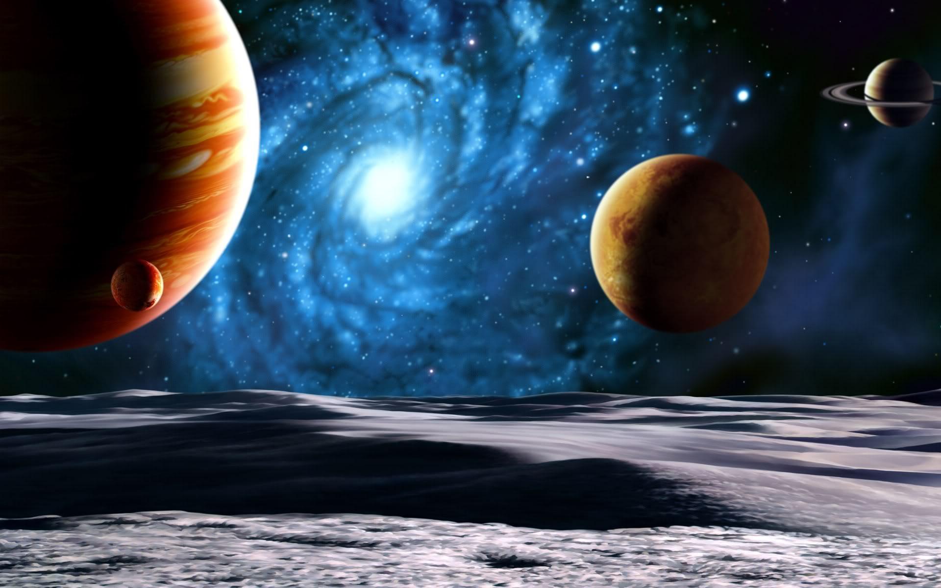 Foto Planet Kosmos 1920x1200 Planeten Weltraum