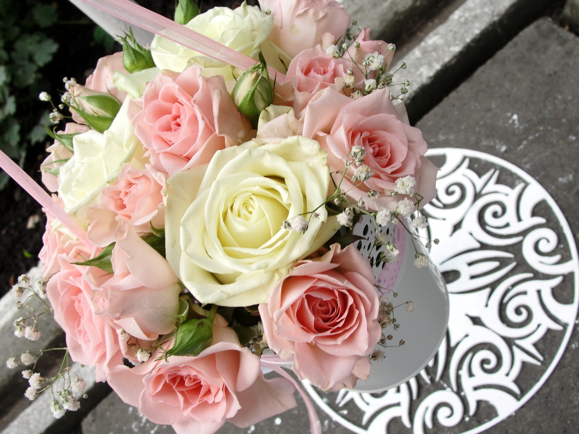 Foto blomsterbukett Rosor blomma Buketter ros Blommor