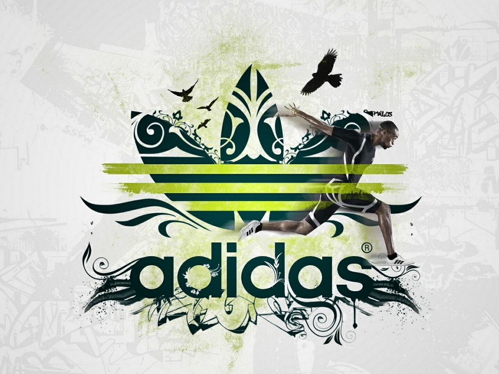 Bilder på skrivbordet Adidas Logo Emblem Märken