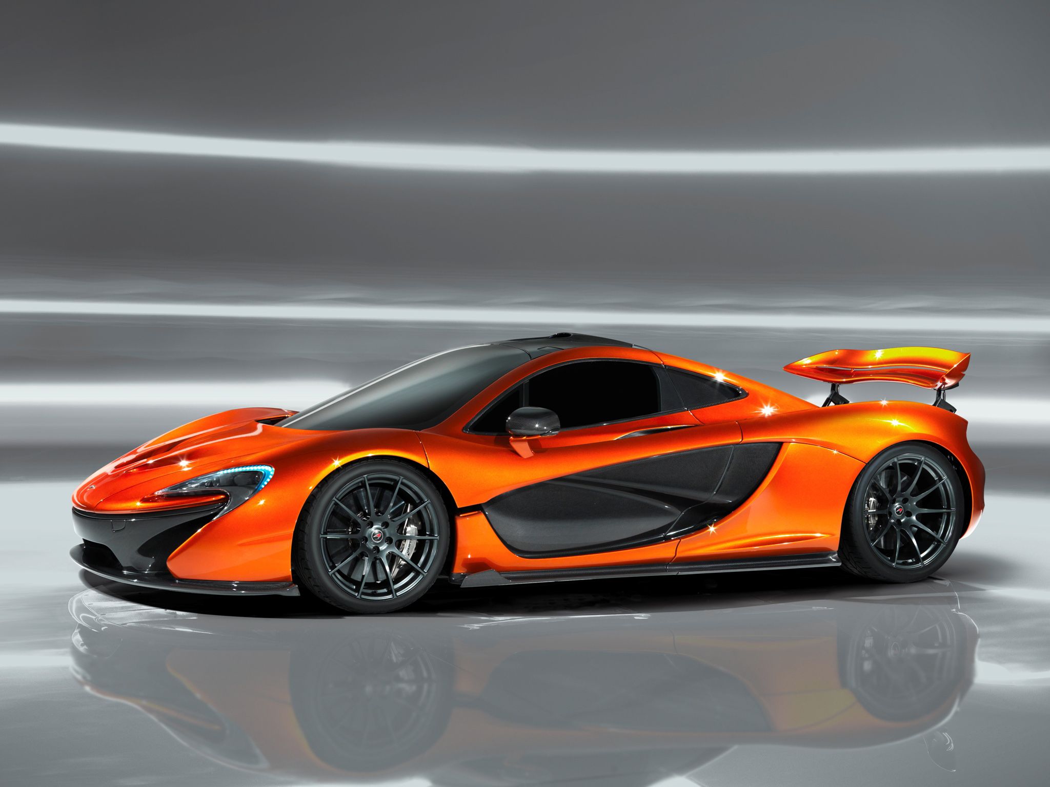 2048x1536，迈凯伦，P1 Concept，橙色，奢華，汽车，