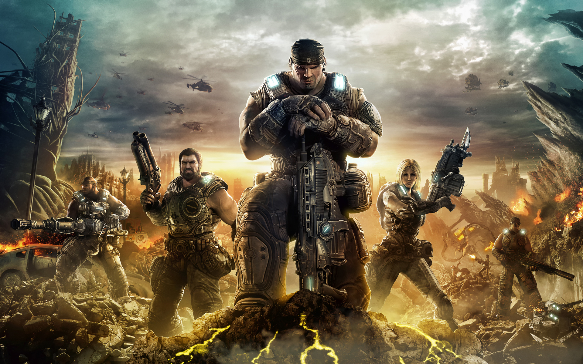Images Gears of War vdeo game 1920x1200 Games