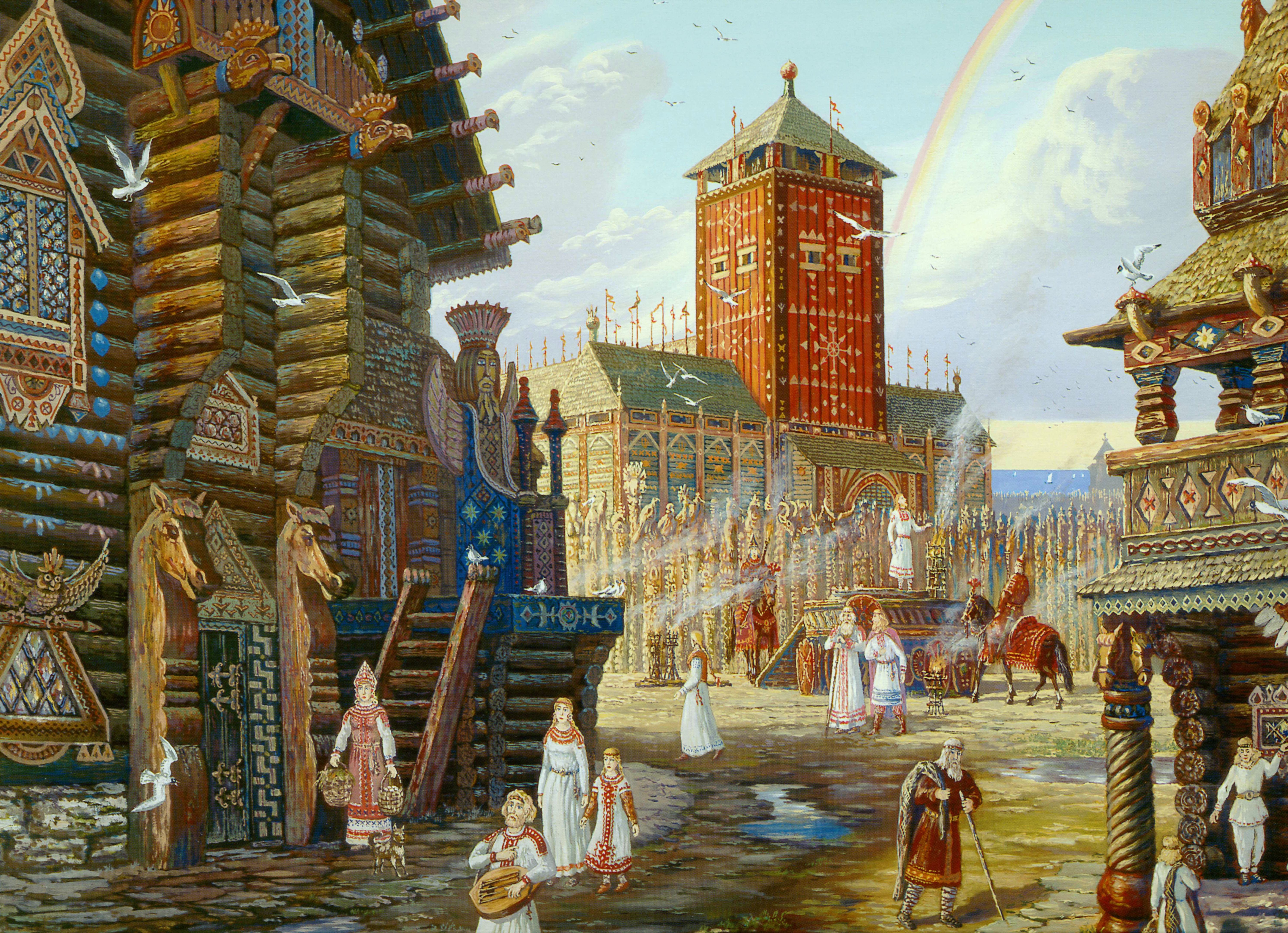 Bakgrunnsbilder til skrivebordet Vsevolod Ivanov Malerkunst 5968x4324 maleri