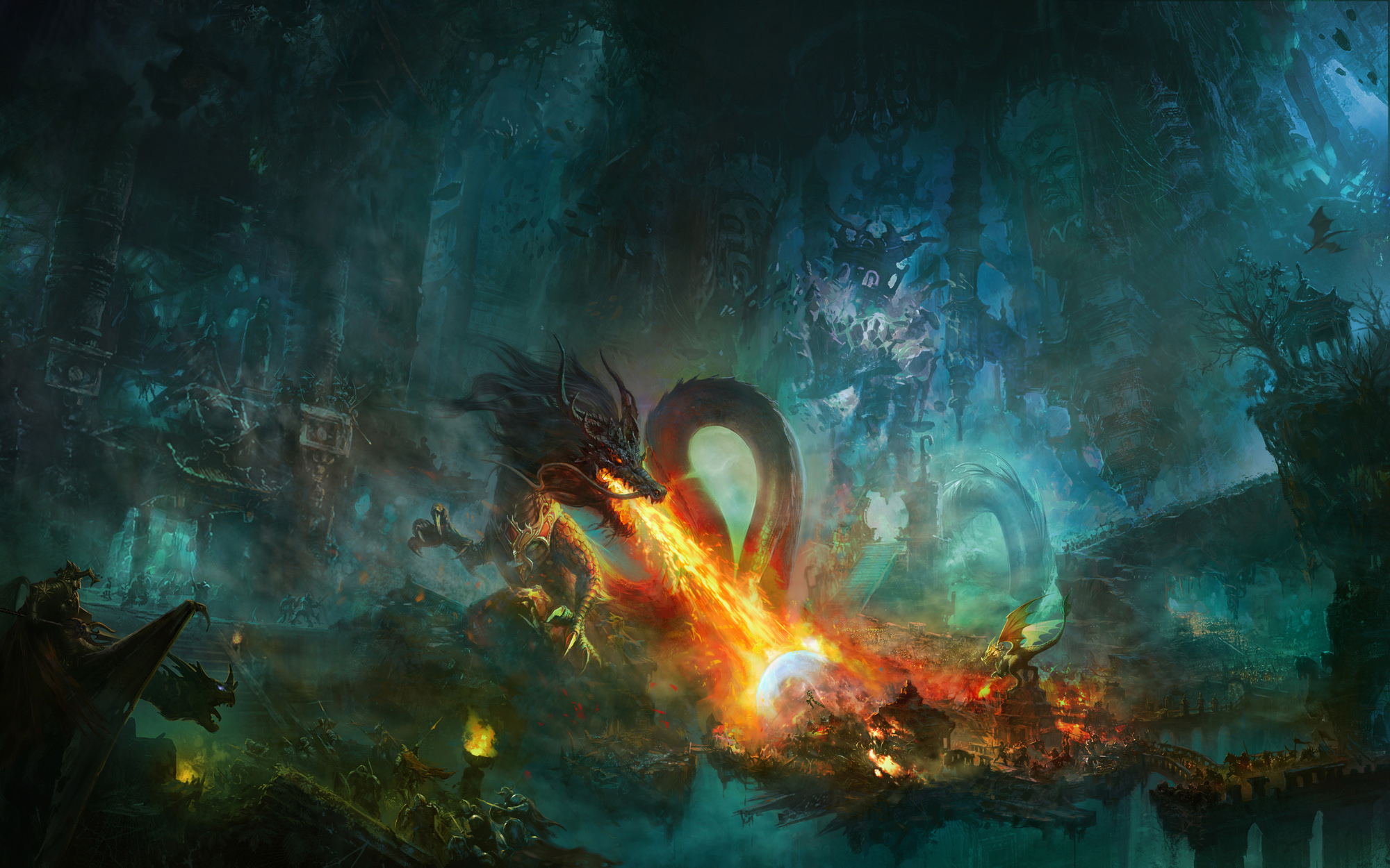 Desktop Hintergrundbilder Drachen Fantasy Drache