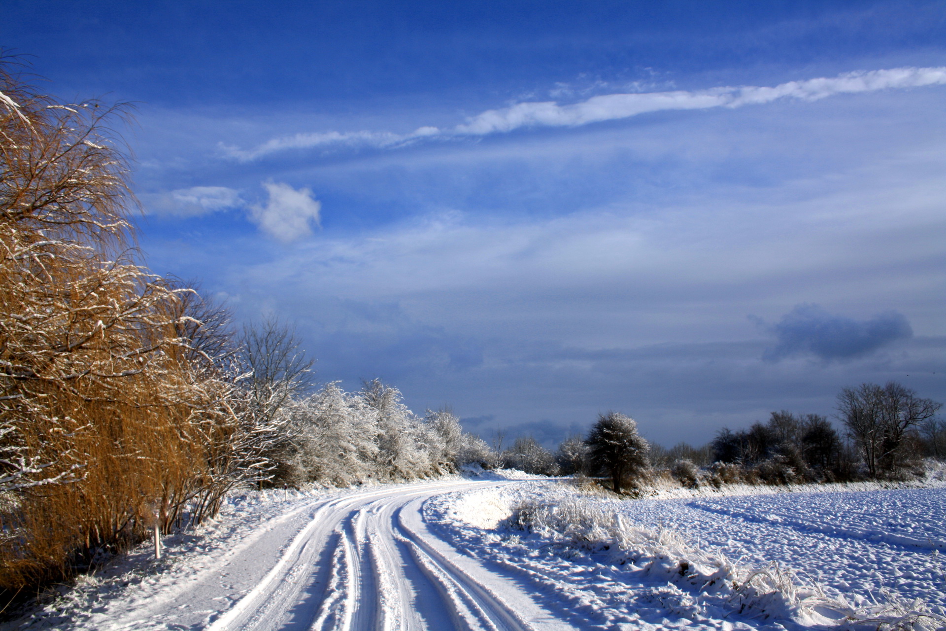 Bakgrundsbilder Natur Vinter Väg Snö Himmel Årstiderna vägar