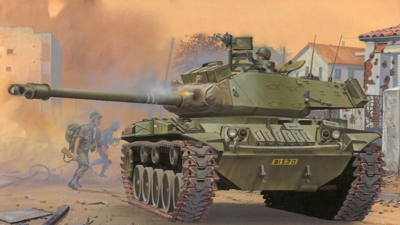 zdjęcie Czołgi Tank M48 Rysowane Wojska czołg