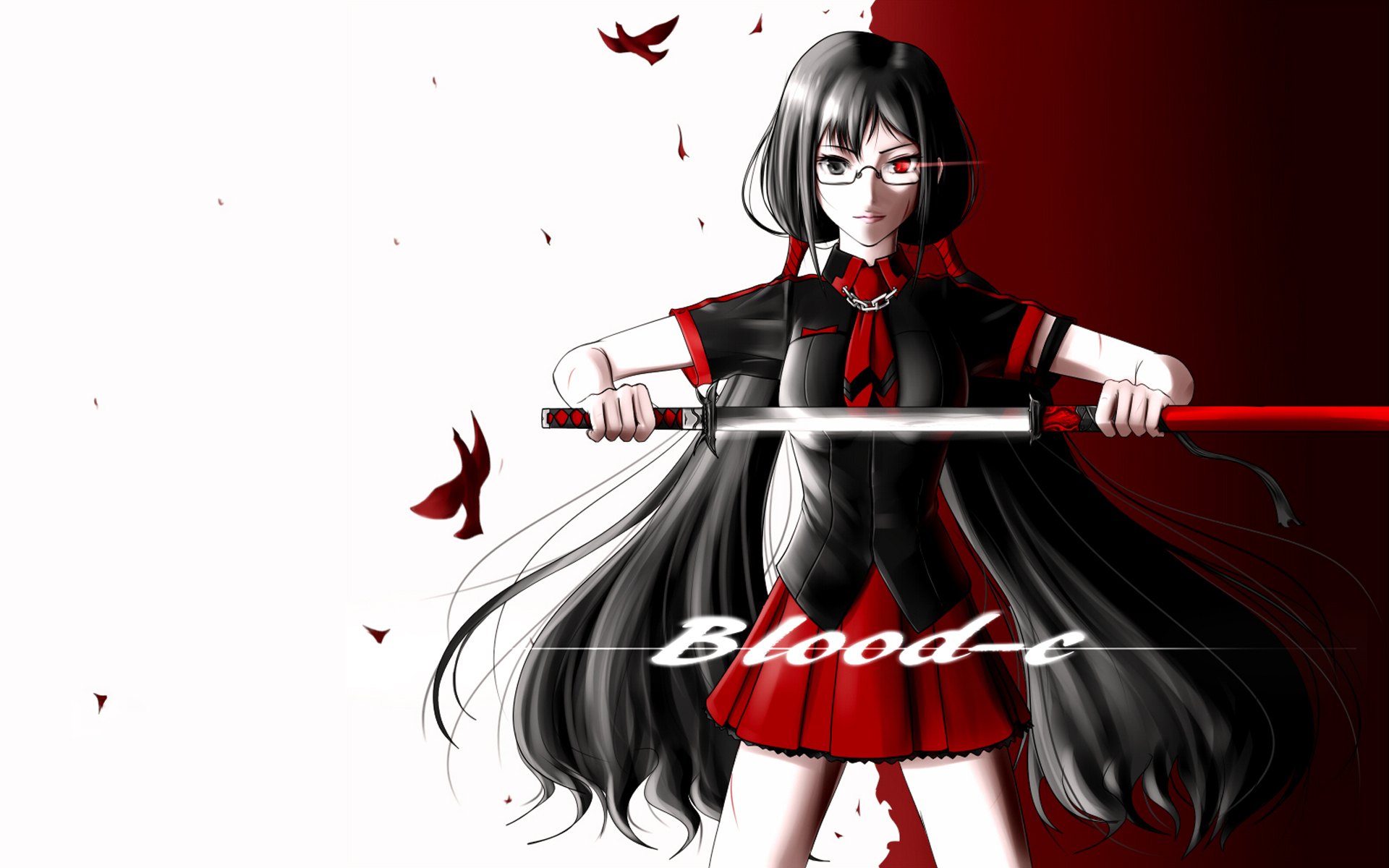 1920x1200 Blood-C jovem mulher, mulheres jovens, moça Anime Meninas