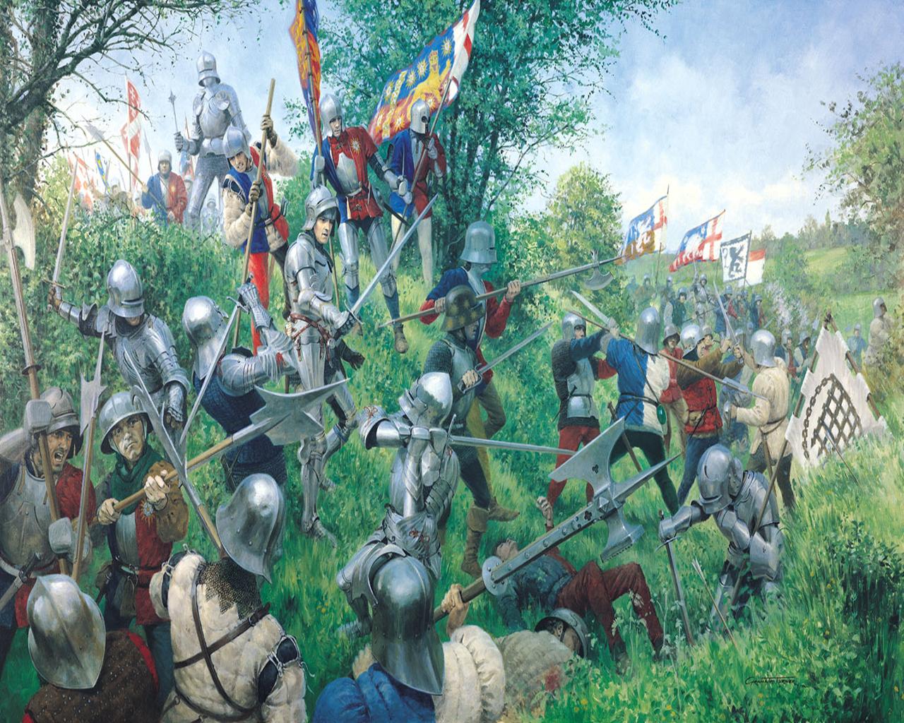 Bilder Battle of Tewkesbury 1471 Malerei Gemälde