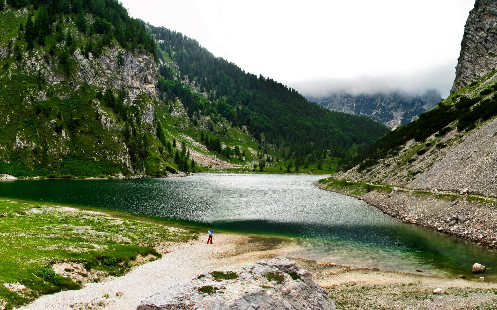 Bilder von Slowenien Kobarid Krnsko jezero Natur See