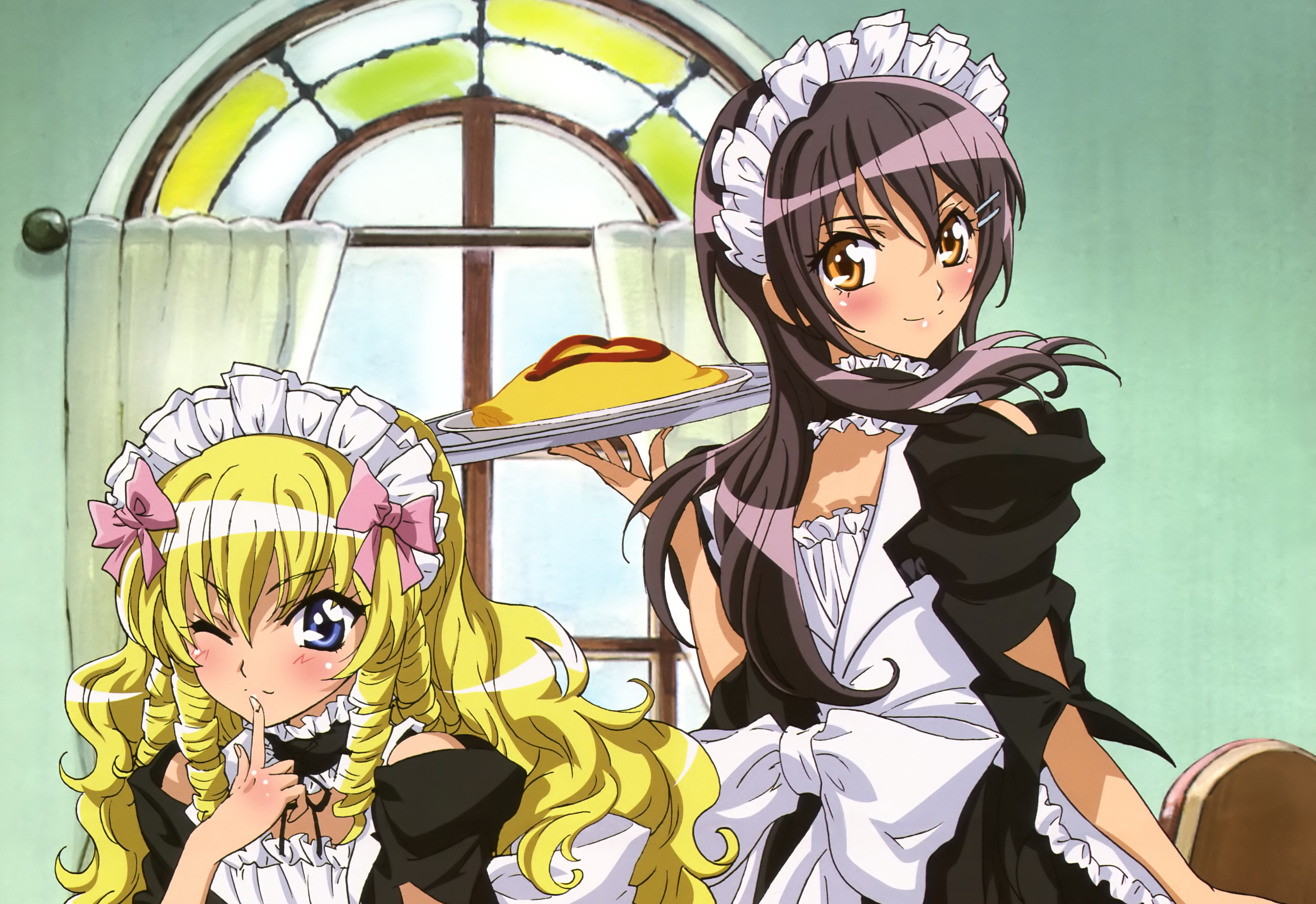 4080x2803 Class President is a Maid! mujer joven, mujeres jóvenes Anime Chicas
