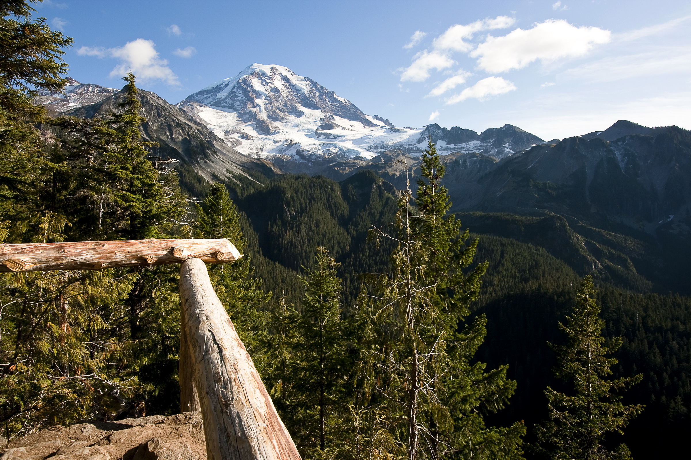 Bilder på skrivbordet Mount Rainier nationalpark amerika Eagles Roost Washington Berg Natur Parker 2400x1600 USA park