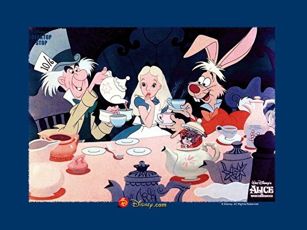 Tapety na pulpit Disney Alicja w Krainie Czarów kreskówka 600x450 Kreskówki