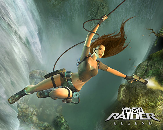 562x450 Tomb Raider Tomb Raider Legend Salto Lara Croft mujer joven, mujeres jóvenes, videojuego Juegos Chicas