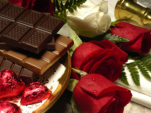 Desktop Wallpapers Food Chocolate Chocolate bar confectionery 600x450 Sweets