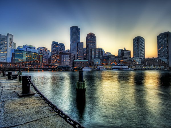 Bilder von Boston USA Haus Städte 600x450 Vereinigte Staaten Gebäude