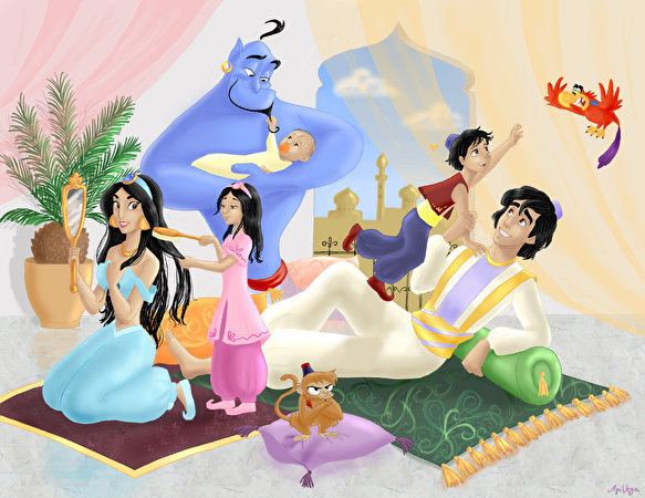 Foton Disney Aladdin Tecknat 583x450 tecknad