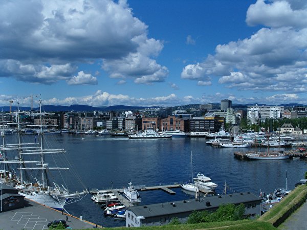 Tapety na pulpit miasto Norwegia Oslo 600x450 Miasta