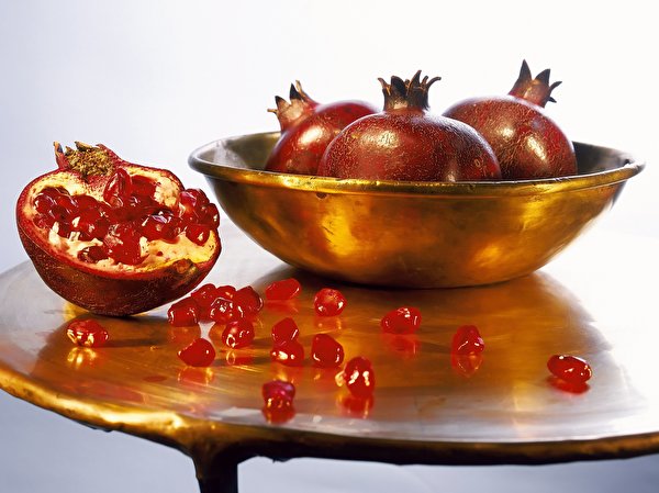 Bilder Granatapfel Obst das Essen 600x449 Lebensmittel
