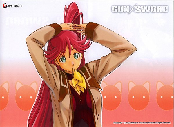 Bilder på skrivbordet Gun x Sword Haibane renmei Anime 600x440