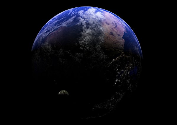 Bakgrunnsbilder jorda Planeter det ytre rom 600x423 Jorden planet Verdensrommet