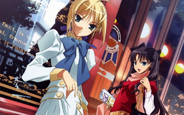 Wallpaper Fate: Stay Night Anime Girls 600x375 female young woman