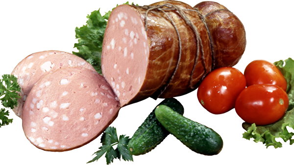 Achtergronden bureaublad Worsten Voedsel Vleesproducten 600x337 worst spijs