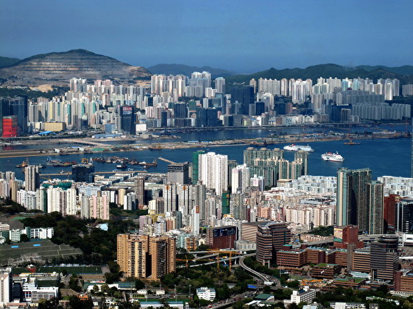 Bakgrunnsbilder Hongkong Kina Megalopolis Ovenfra Hus byen 600x450 Byer en by bygning bygninger