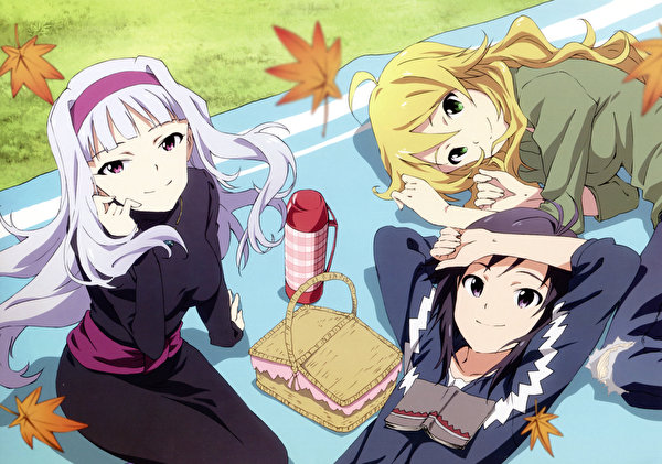 Skrivebordsbakgrunn Idolmaster: XENOGLOSSIA Anime ung kvinne 600x421 Unge kvinner