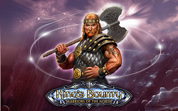 600x375 King's Bounty Guerrero Varón Armadura Hacha de armas Contacto visual videojuego, guerreros Juegos