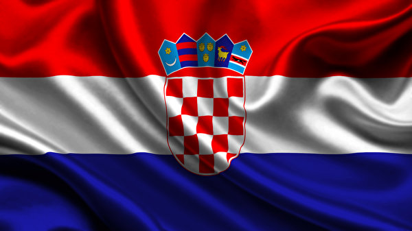 600x337 Croácia Bandeira Tiras